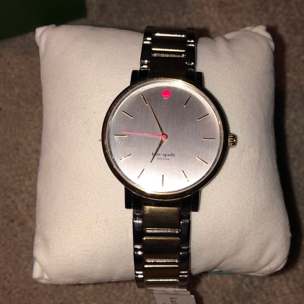 kate spade park row watch in gold